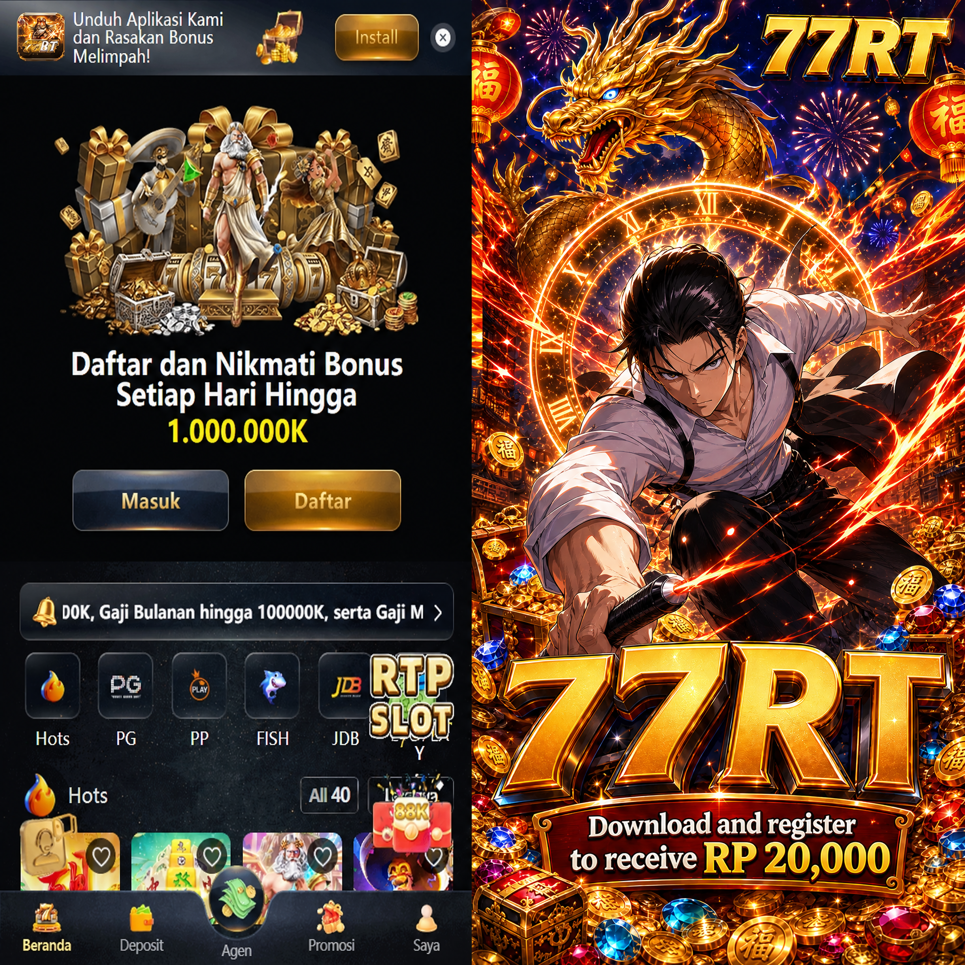 77RT - 77rt Dowdload & Install Aplikasi Slot Asli Minimal Bet 400 Perak