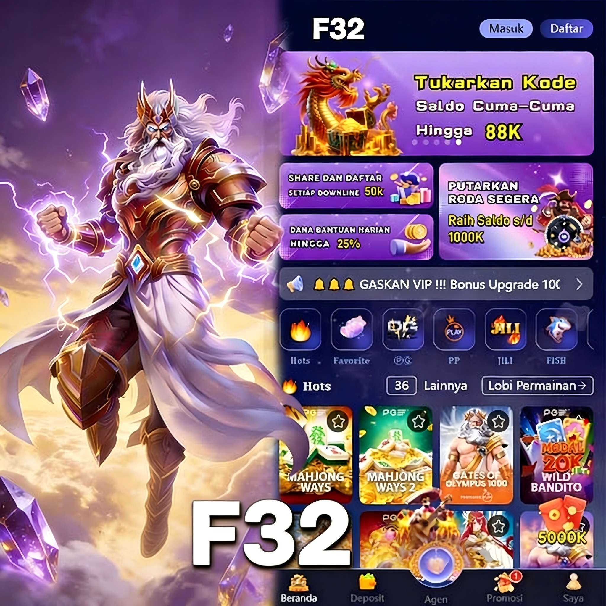F32 - Portal Hiburan Game Online Mobile Resmi & Terpercaya